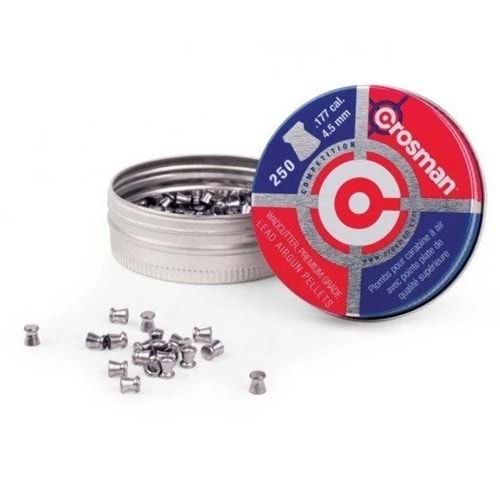 Crosman 4.5mm Wadcutter Havalı Saçma 250 Adet