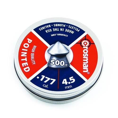 Crosman 4.5mm Pointed Sivri Havalı Saçma 500 Adet