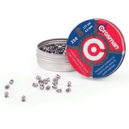 Crosman 4.5mm Pointed Sivri Havalı Saçma 250 Adet