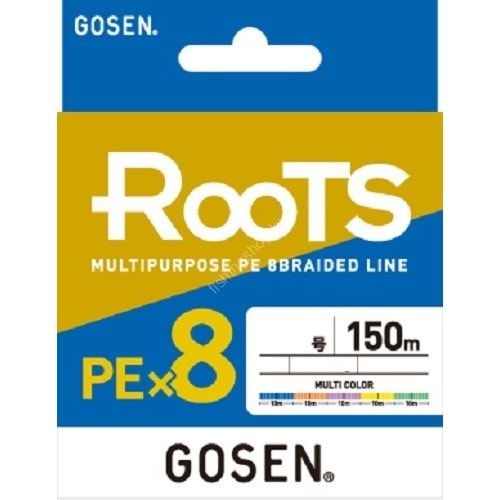 1PE 0.171mm Gosen X8 Roots PE 8 Örgü Spin İp Misina 150mt Multi Color