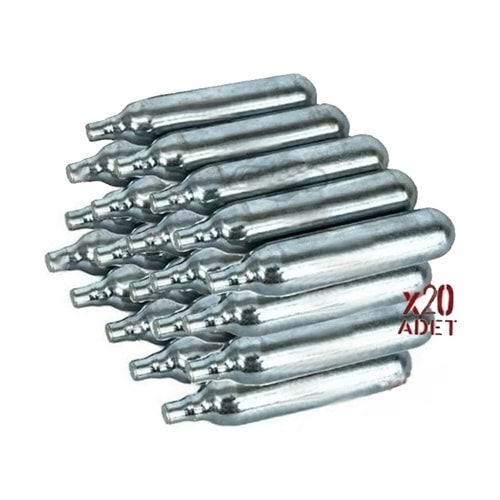 20 Adet 12gr CO2 Havalı Tüpü