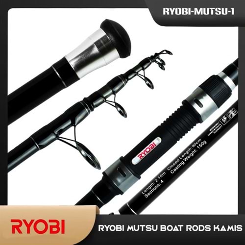 2.10m. Ryobi Mutsu Boat Olta Kamışı