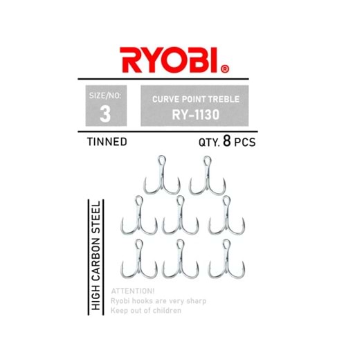 RYOBİ İĞNE CURVE POINT TREBLE ÜÇLÜ İĞNE- RY-1130