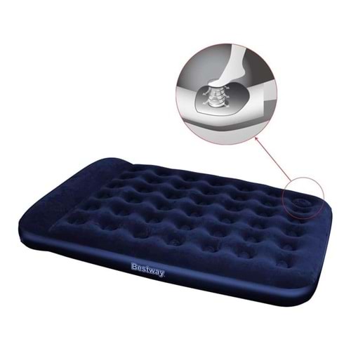 Bestway 67226 Çift Kişilik Kendinden Pompalı Şişme Yatak 203x152