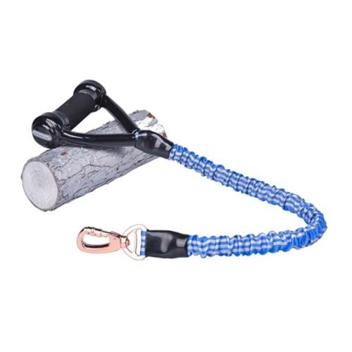 Dogness Anti-Shock Leash 63cm Mavi Köpek Gezdirme Kayışı Kordonu