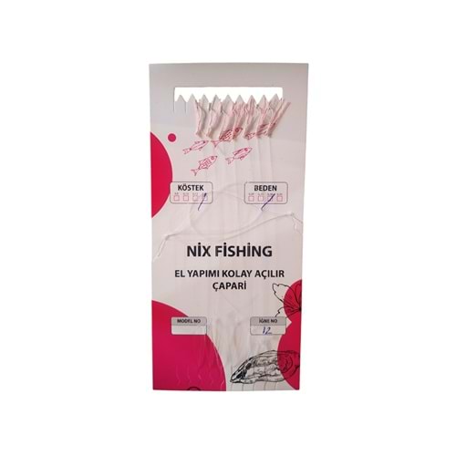 Pembe Glowlu Gece Çaparisi Nix Fishing El Yapımı Kolay Açılır