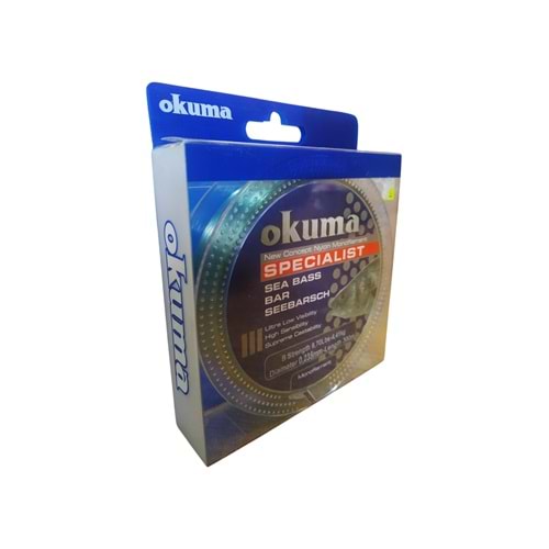 Okuma Sea Bass 0.235mm Monofilament 300m Olta Misinası