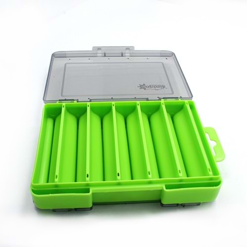 Captain 7221 Green Sahte Balık Kutusu 12 Gözlü 13x9x3.5cm