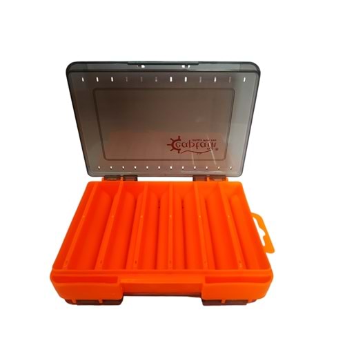 Captain 7223 Orange Sahte Balık Kutusu 12 Gözlü 13x9x3cm