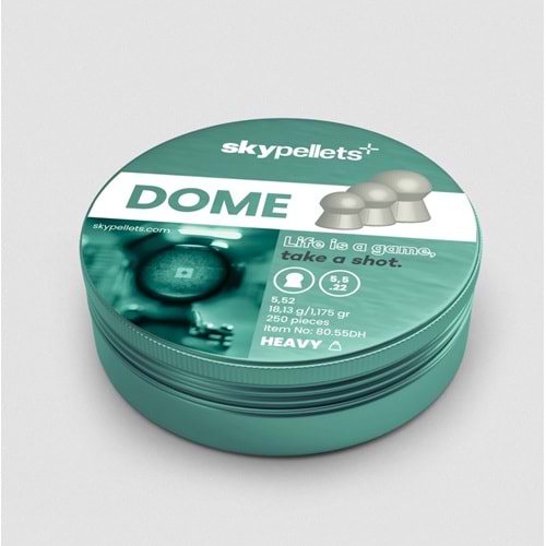 Skypellets 5.5mm Heavy Dome 18.13g/1.175gr 250 Adet Havalı Saçması