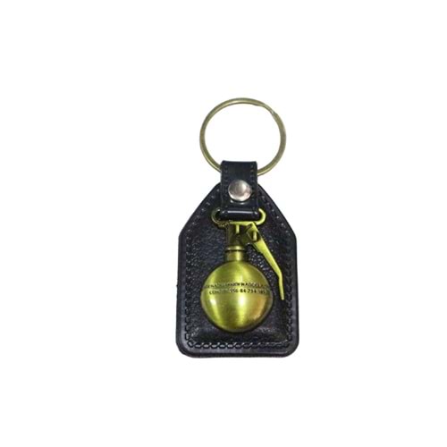 TP-39 M67 Frag Grenade Gold Metal Anahtarlık