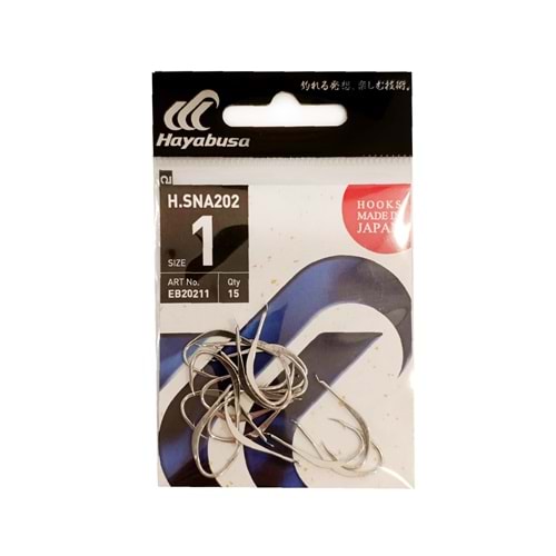 Hayabusa HSNA 202 Dövme Canlı Yem İğnesi 15li Paket Nikel