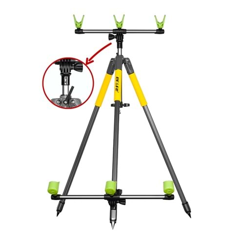 HG283 Effe Kamış Ayağı Surf Tripod 3 Olta Kapasiteli Surf Kamış Sehpası