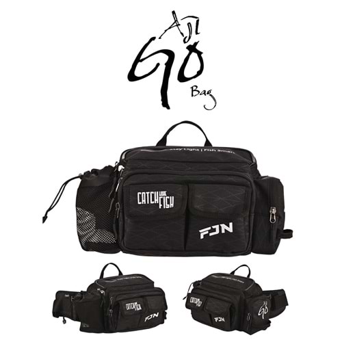 Fujin AjiGo Bel Çantası Black - Balıkçı Çantası
