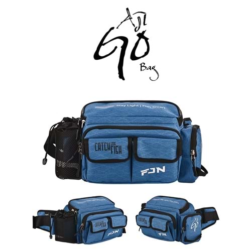 Fujin AjiGo Bel Çantası Indigo - Balıkçı Çantası