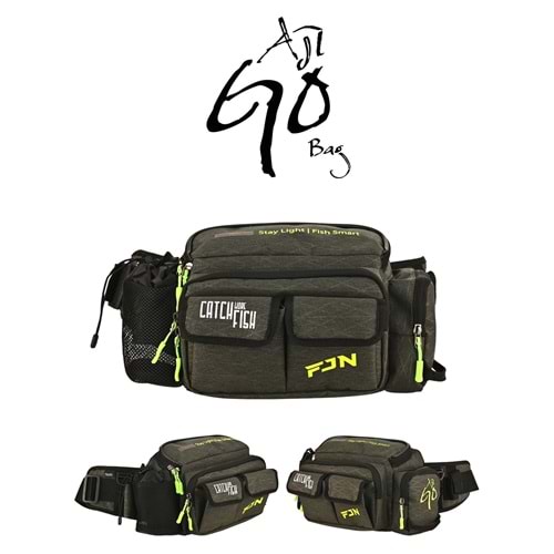 Fujin AjiGo Bel Çantası Khaki - Balıkçı Çantası
