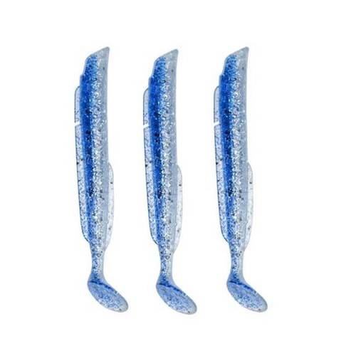 Fujin Salt Blue Eel Body 13cm x3 Silikon Yem Gövde Sahte Balık