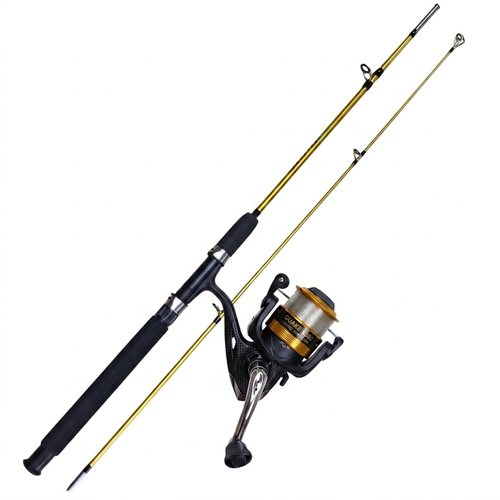 Powerex Crocodil Gold 165cm Quake 4000 Tekne Kayık Balık Olta Seti