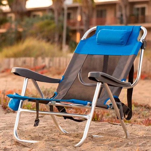 Funky Chairs Beach Star Light Plaj Şezlong Sandalye - Blue