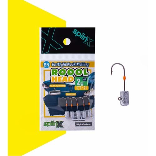 Spiinx Roool Head Jighead 2gr 8 Numara İğne 5li Paket