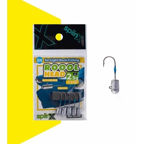 Spiinx Roool Head Jighead 2.5gr 6 Numara İğne 5li Paket