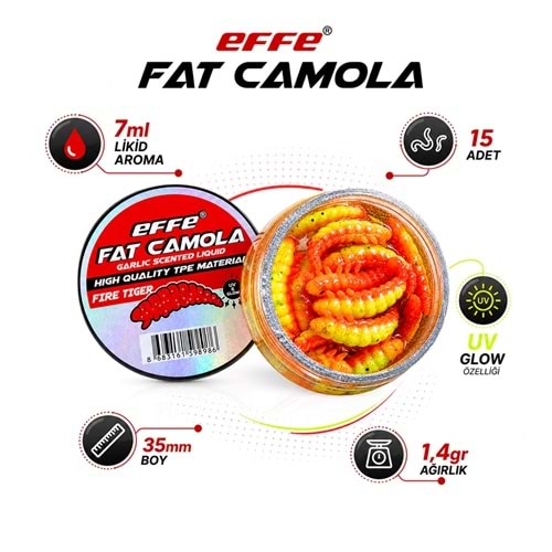 Effe Fat Camola Garlic HG36 35mm 15li Silikon Sahte Yem