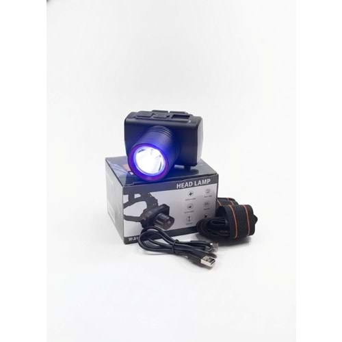 Kafa Lambası Şarjlı UV Lambalı Sensörlü Zoomlu KL 2033 UV