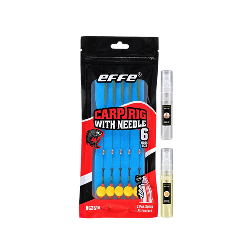 Effe Carp Rig With Needle HG3516 Yuvarlak Kokulu İğneli Sazan / Boilie Hazır Takımı