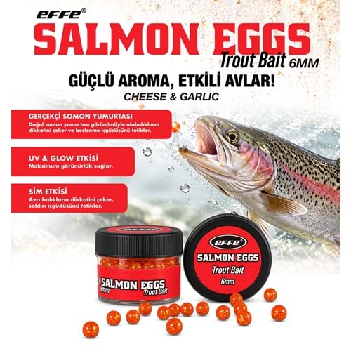 Effe Salmon Eggs Peynir Aromalı Suni Somon Yumurtası