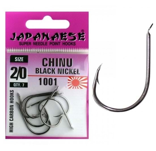 Japanese Chinu Carbon Black Nickel 1001 Olta İğnesi - NO-6 - Avcı