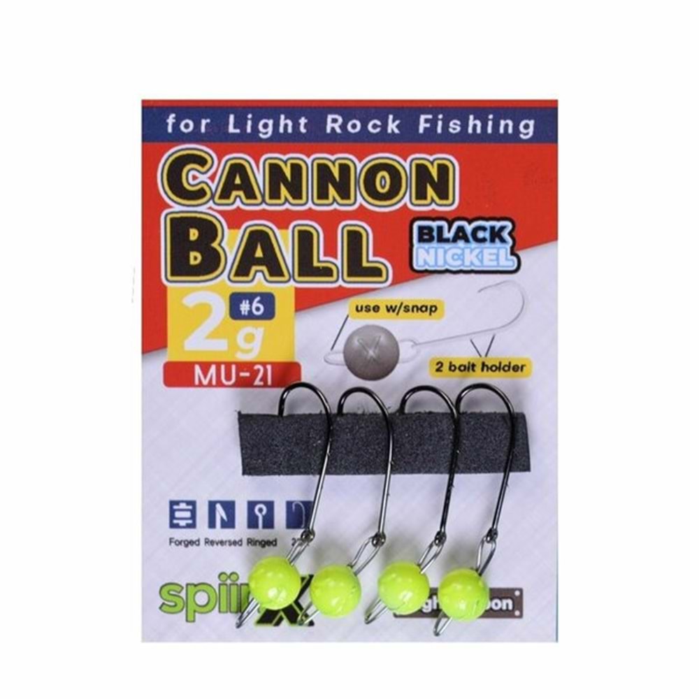 Spiinx Flash Head Jighead Glow 3.5gr İğne No:7 4lü Paket