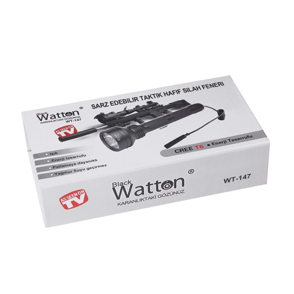 Watton WT-147 Güçlü Profesyonel Tüfek Feneri