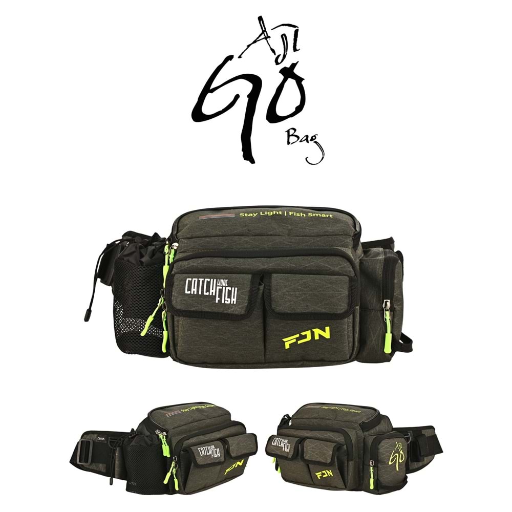 Fujin AjiGo Bel Çantası Khaki - Balıkçı Çantası