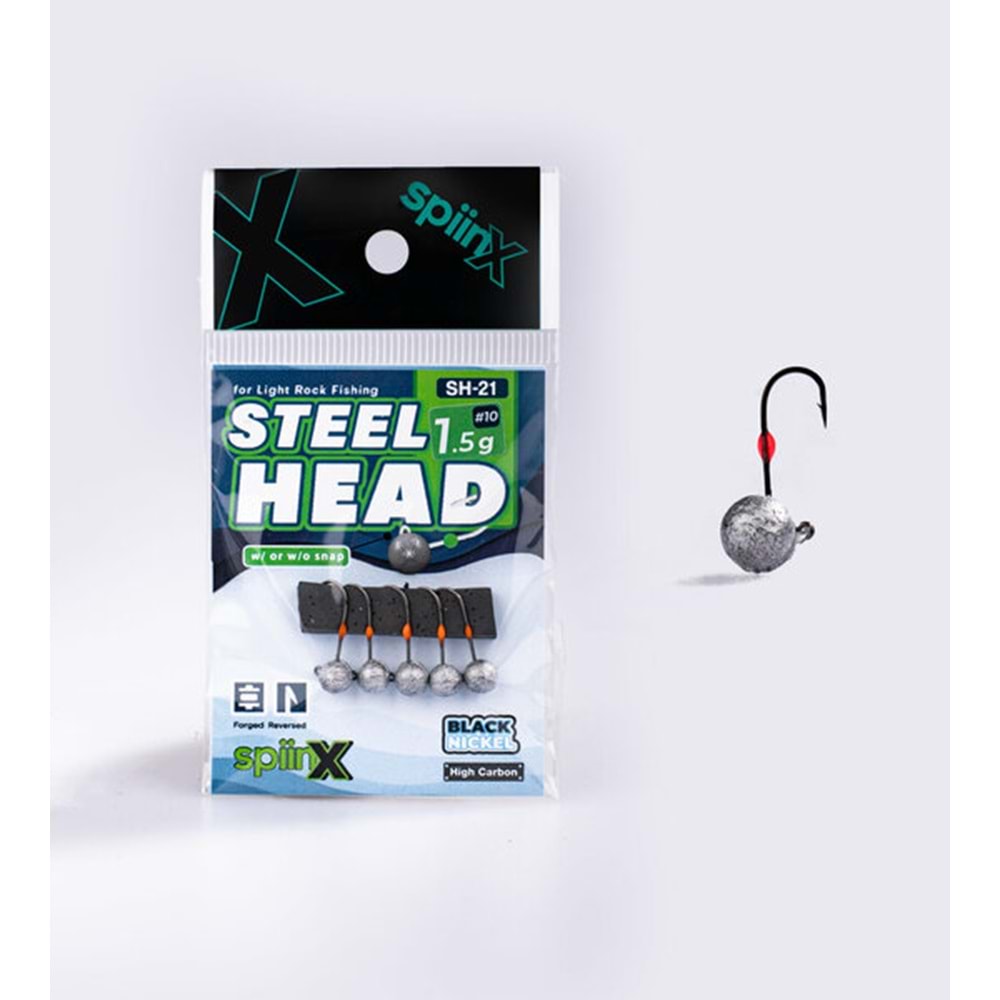 Spiinx Steel Head Jighead İğne No:10 5li Paket - 1.5 GR