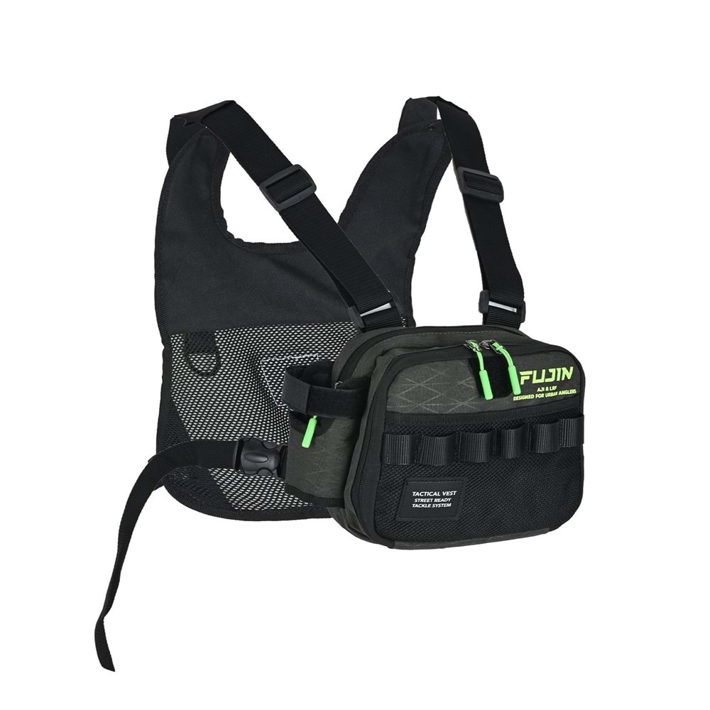 Fujin Aji Vest Tactical Khaki Balıkçı Çantası