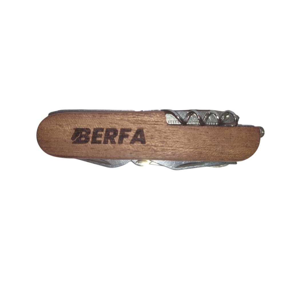 Berfa BF196 Balıkçı Desenli Paslanmaz Cep Çakısı