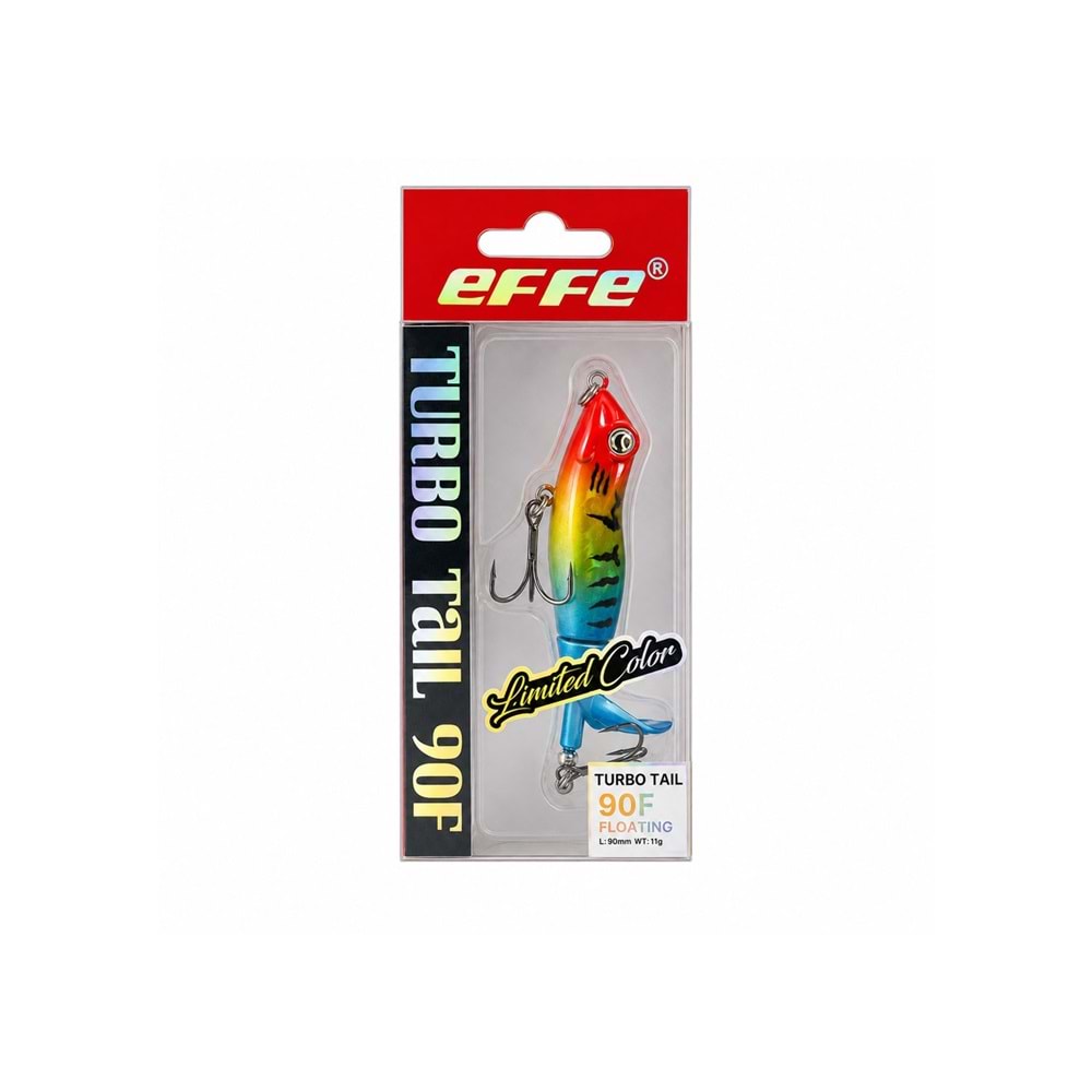 Effe Turbo Tail 90F Dönen Kuyruklu Rapala Maket Balık - 3928
