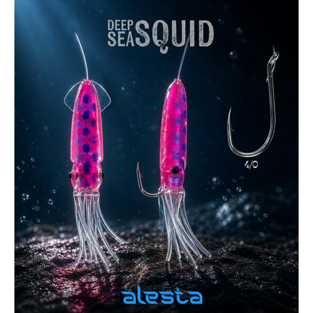 Deep Sea Squid 3 lü Sübye Çapari X0297 3K 7cm 0.60 #4/0 Purple Pink A18-24240